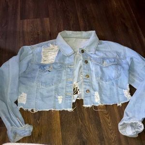 Cropped Jean jacket from Shein